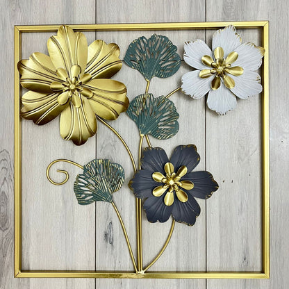 Imported Premium Quality Metal Flower Frame – Elegant Decorative Wall Art